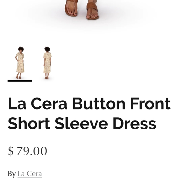 La Cera Yellow Floral Midi dress - Picture 4 of 4